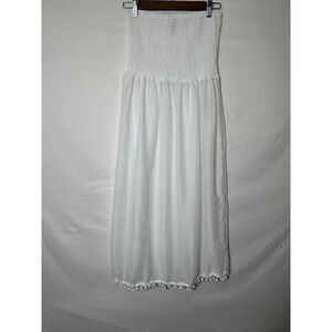Cyn & Luca Women's Bandeau Sheer Beach Coverup Dress Size M